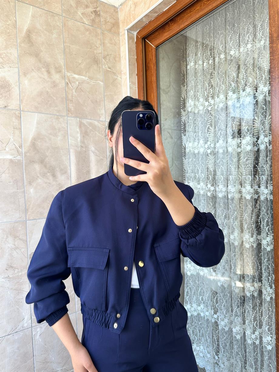 BOMBER LACİVERT CEKET