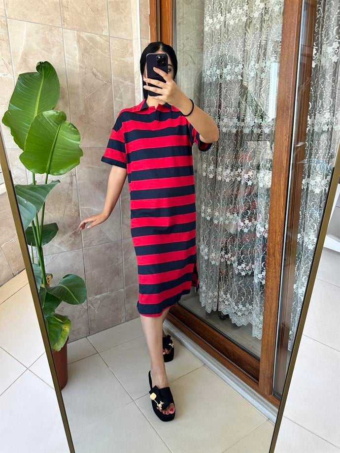 Çizgili elbise