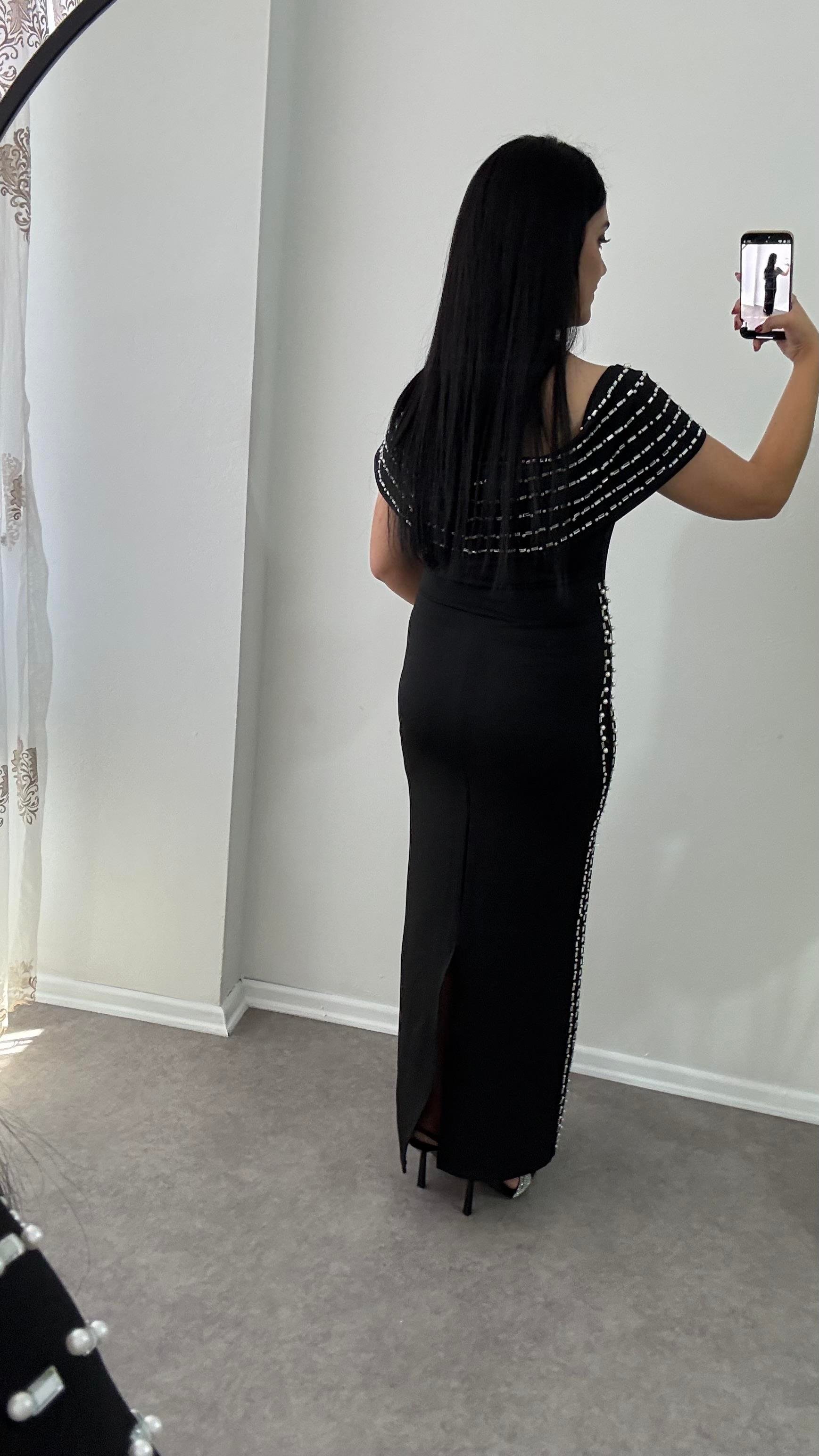 Emrella Taşlı Scuba Elbise