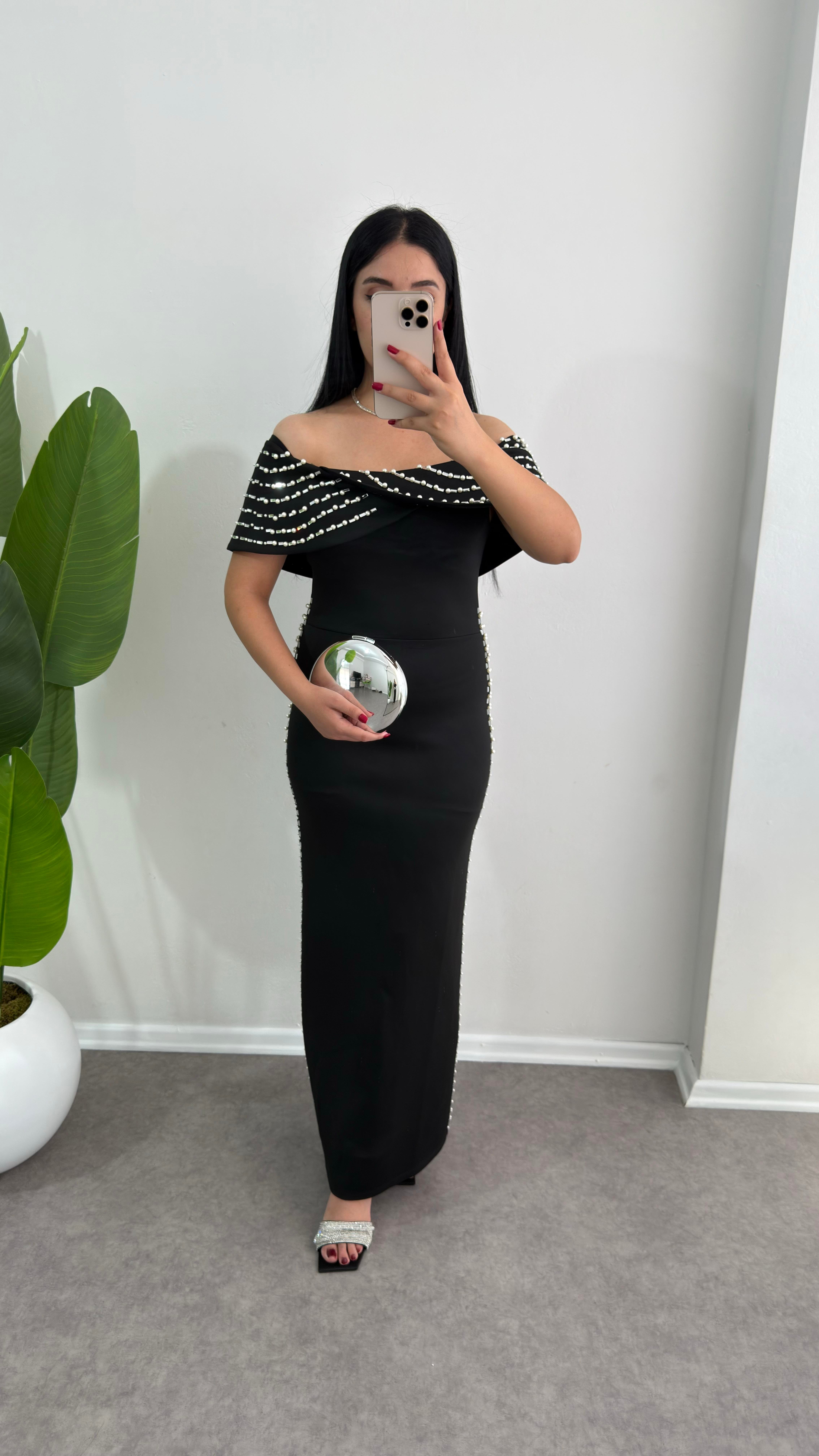 Emrella Taşlı Scuba Elbise