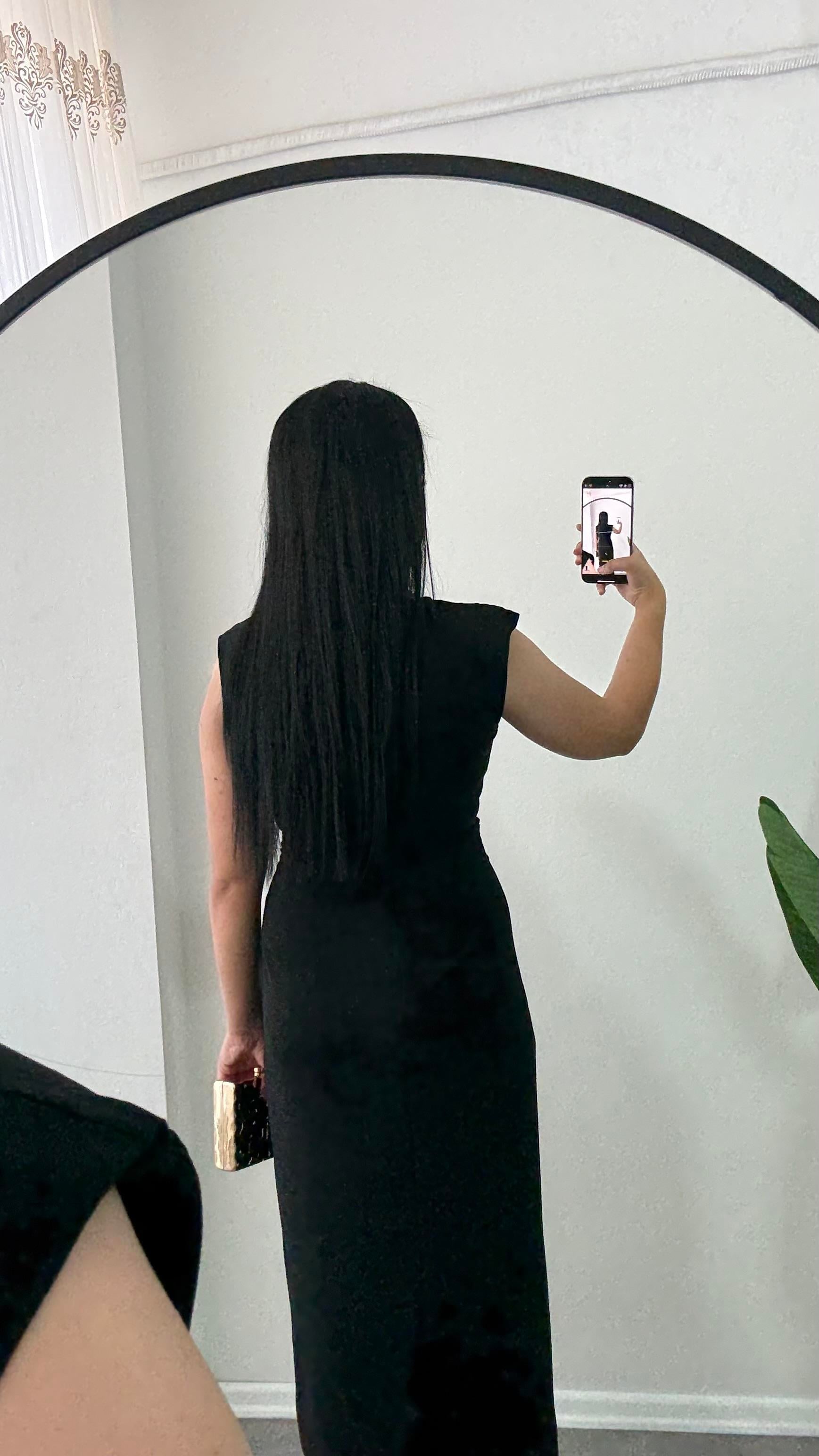 Fila Siyah Broşlu Elbise