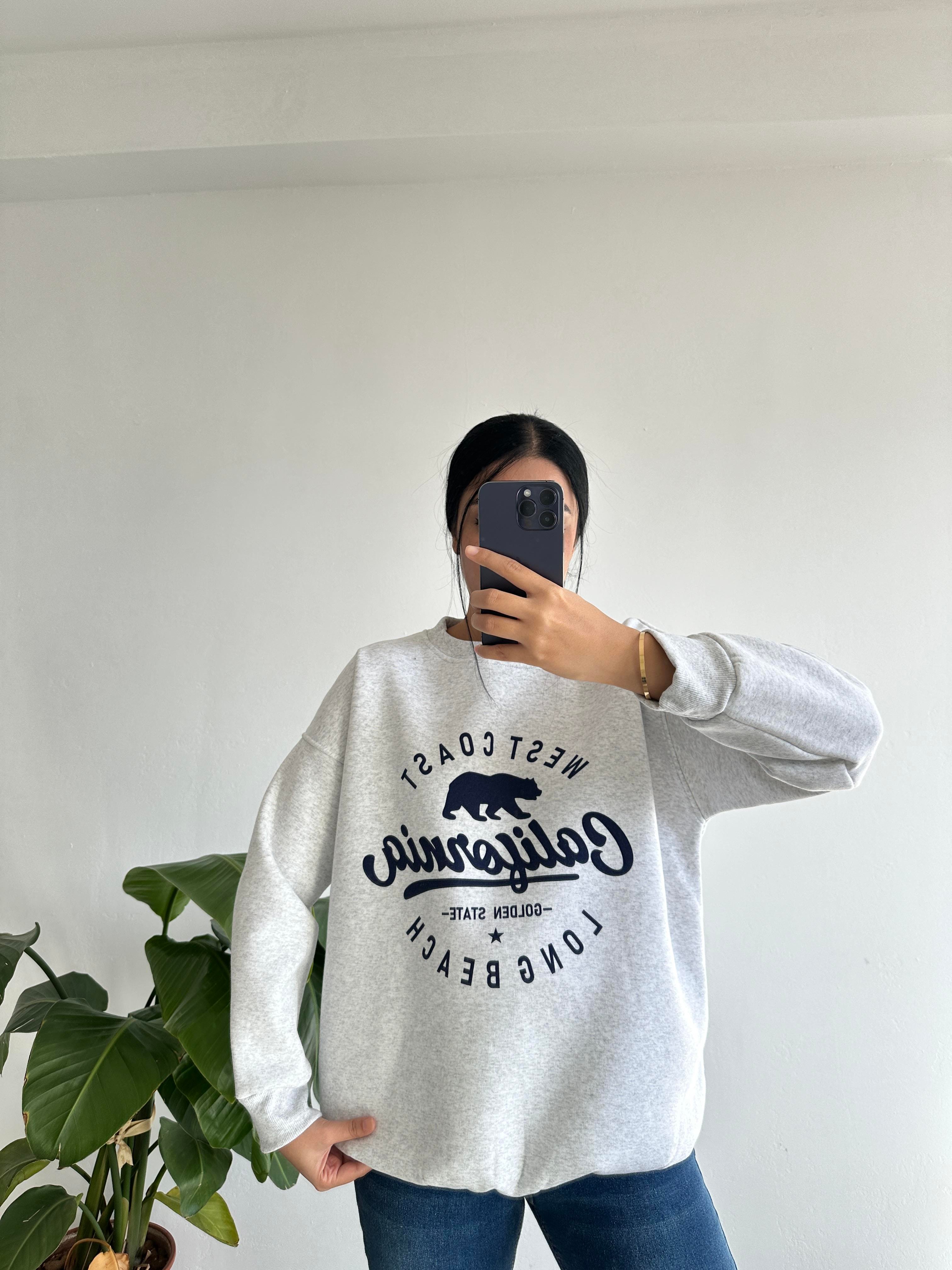 Gri simit yaka sweatshırt