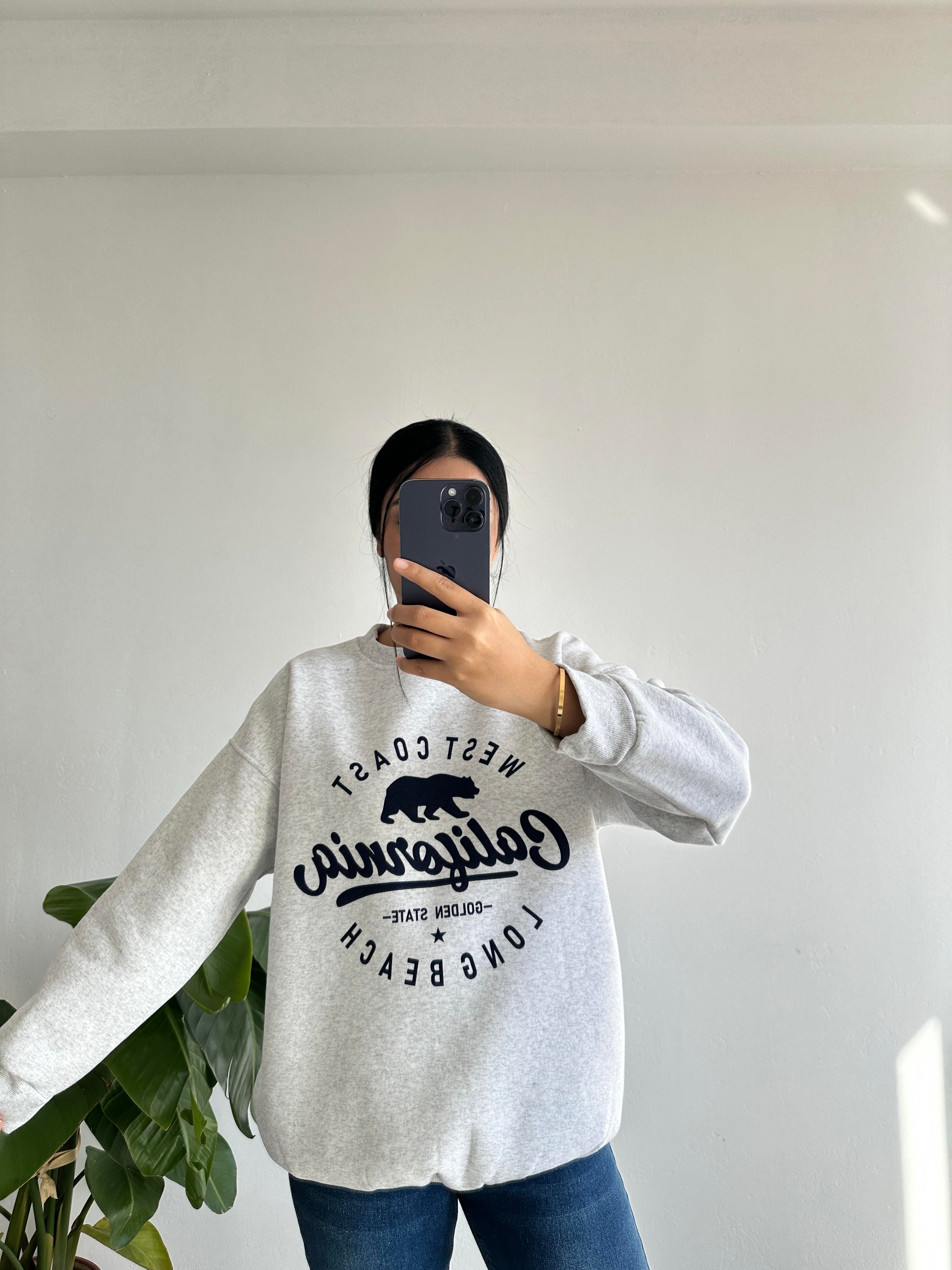 Gri simit yaka sweatshırt