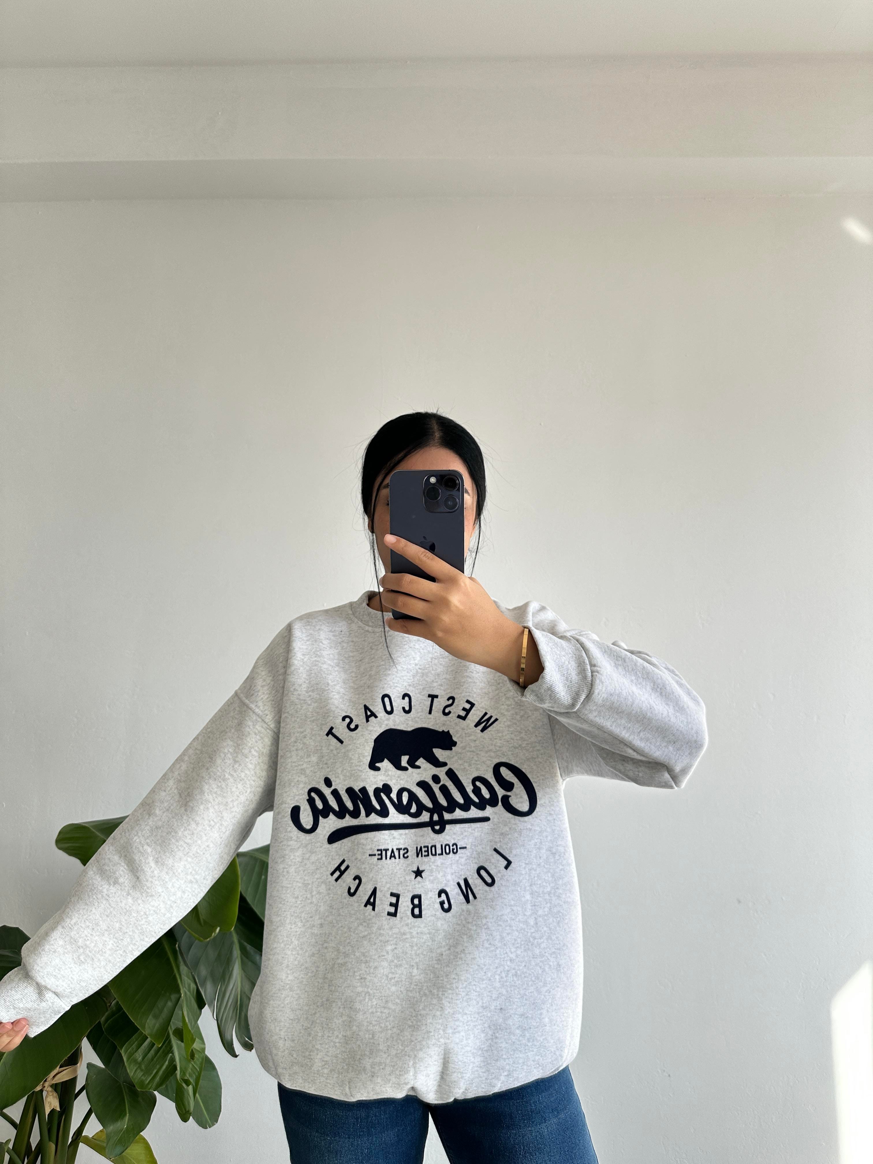 Gri simit yaka sweatshırt