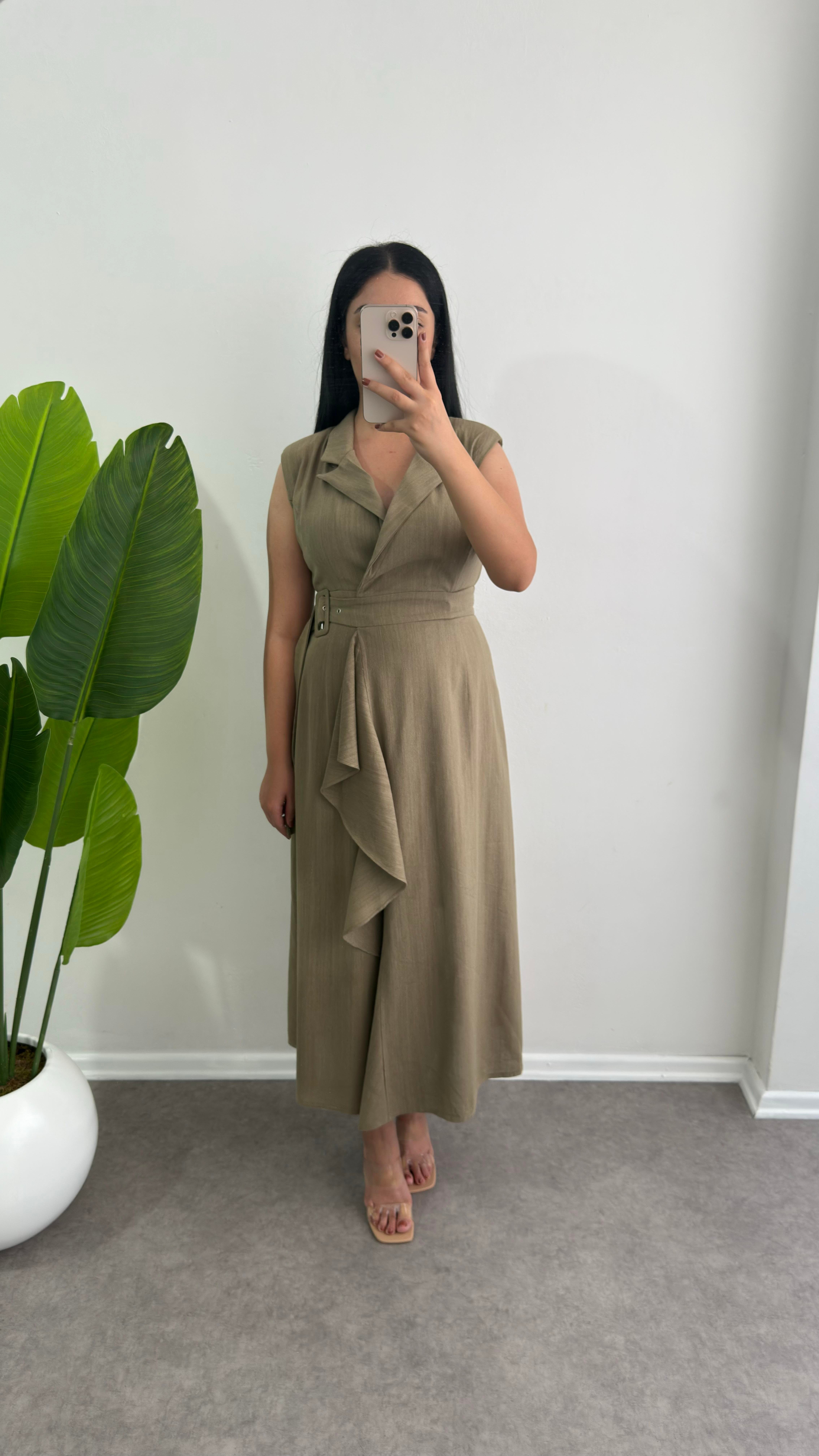 Haki Pamuk Viola Elbise