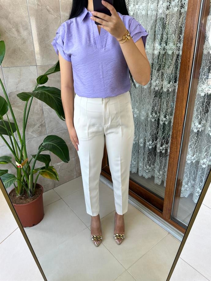 Keten lila bluz