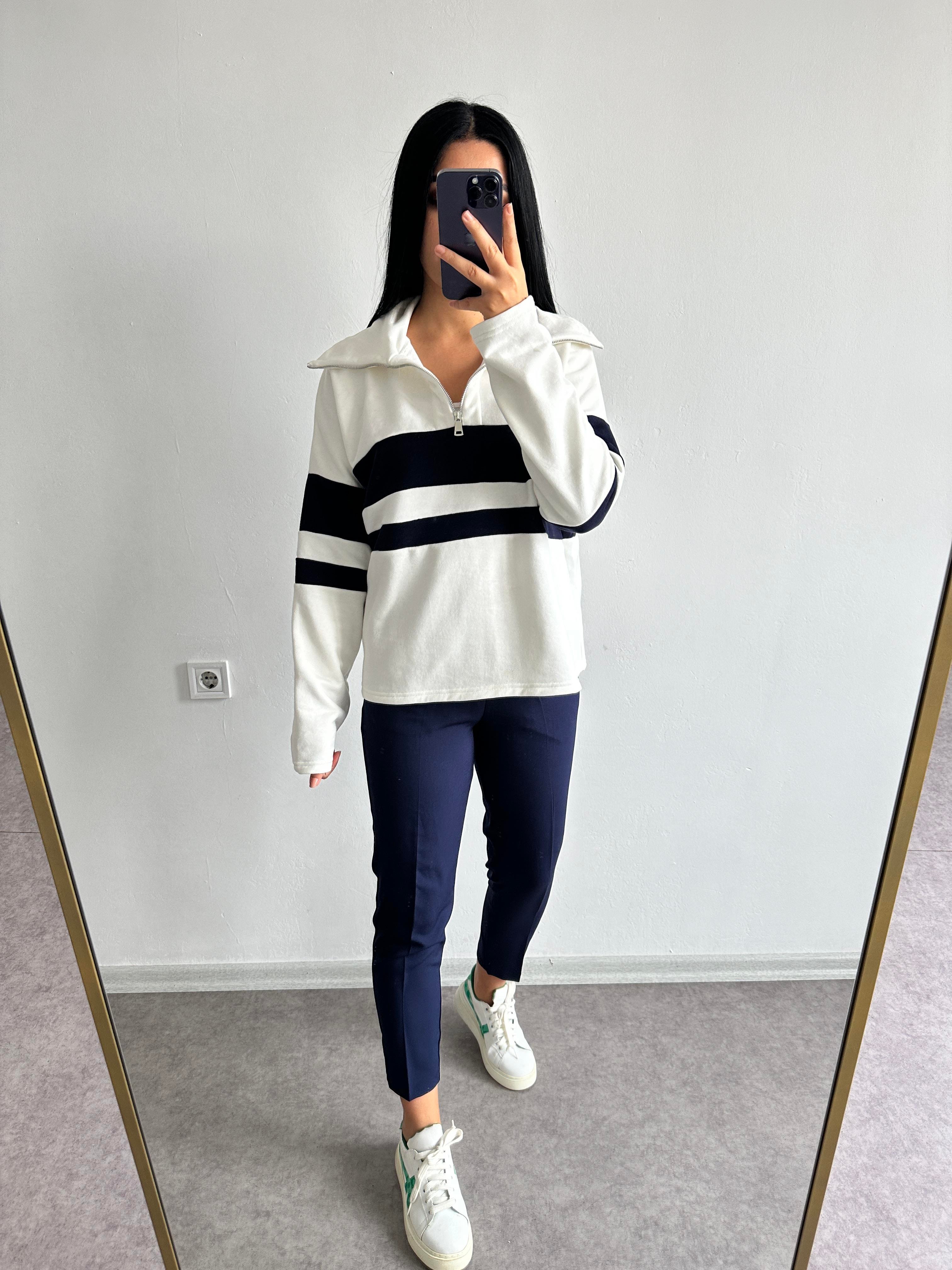 Marda muadili fermuarlı üst