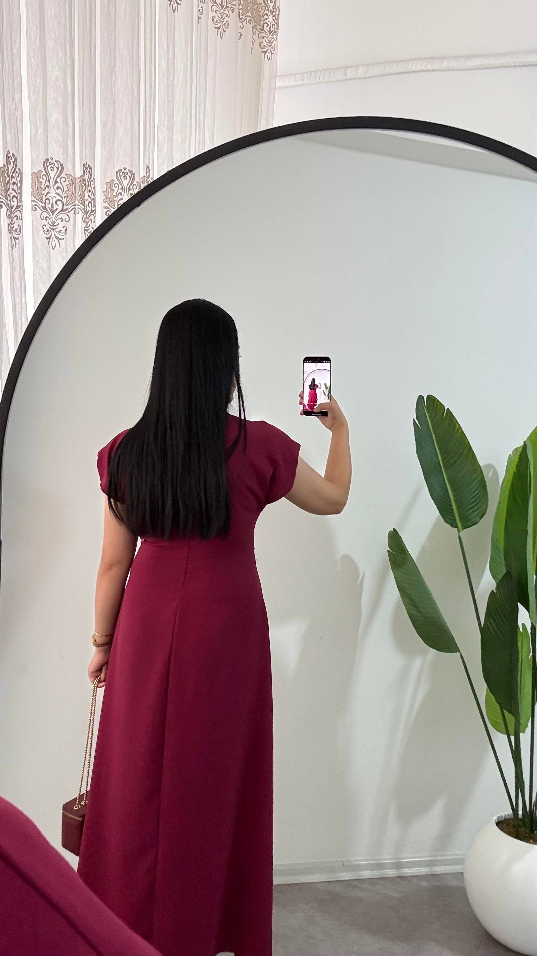 Meftun Fuşya Elbise