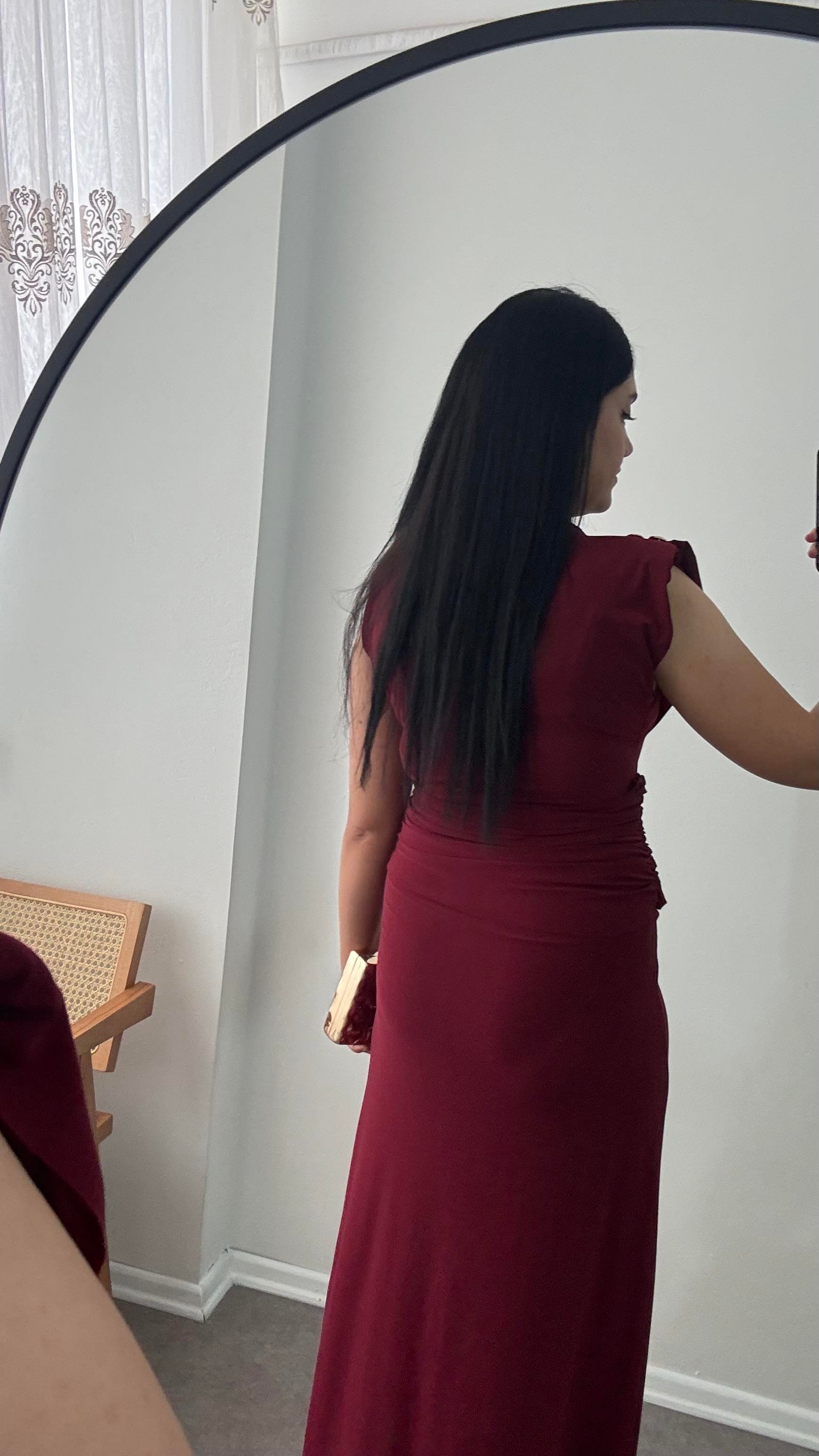 Mix Bordo Sendy Elbise