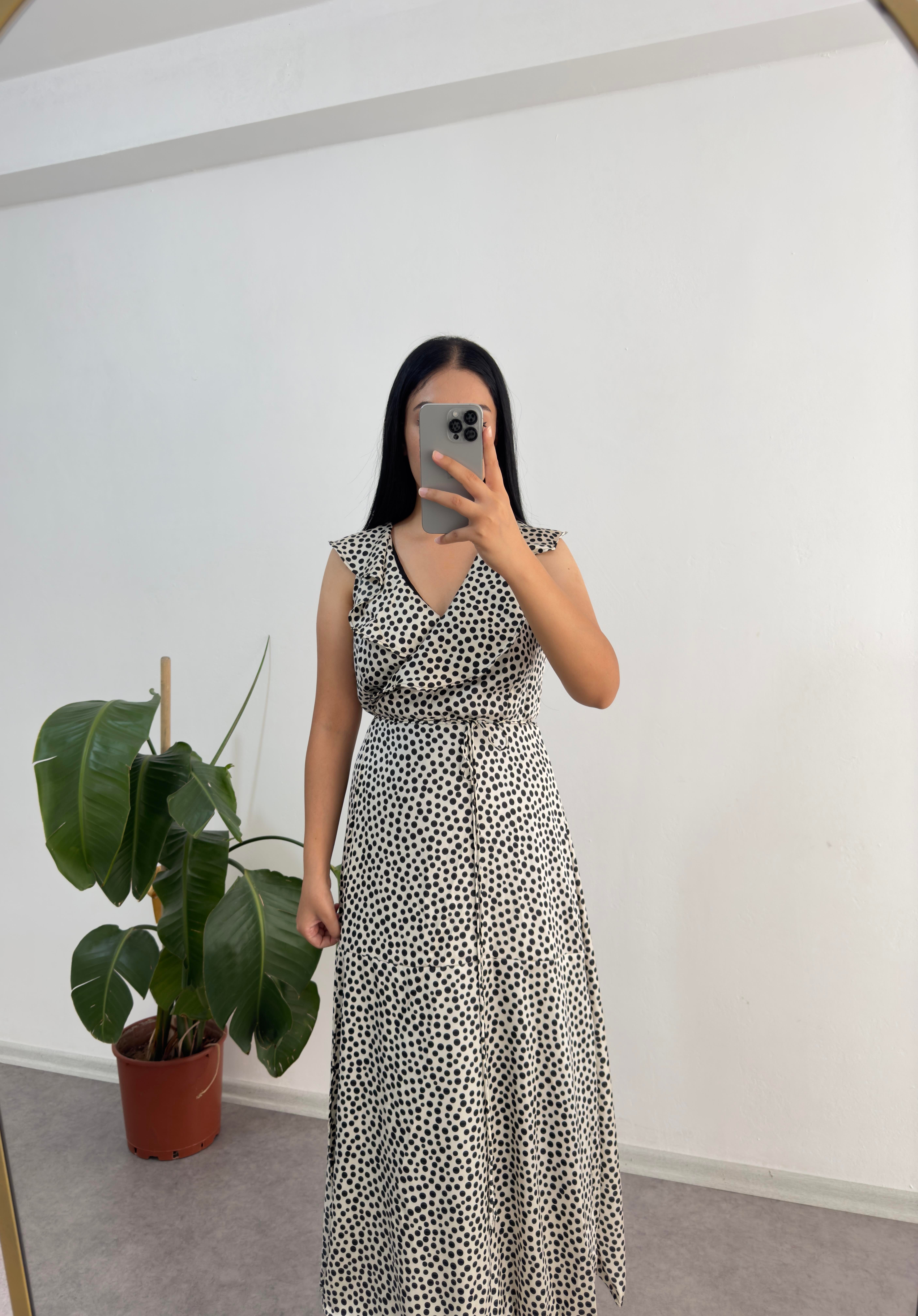 Mng Puantiyeli Elbise