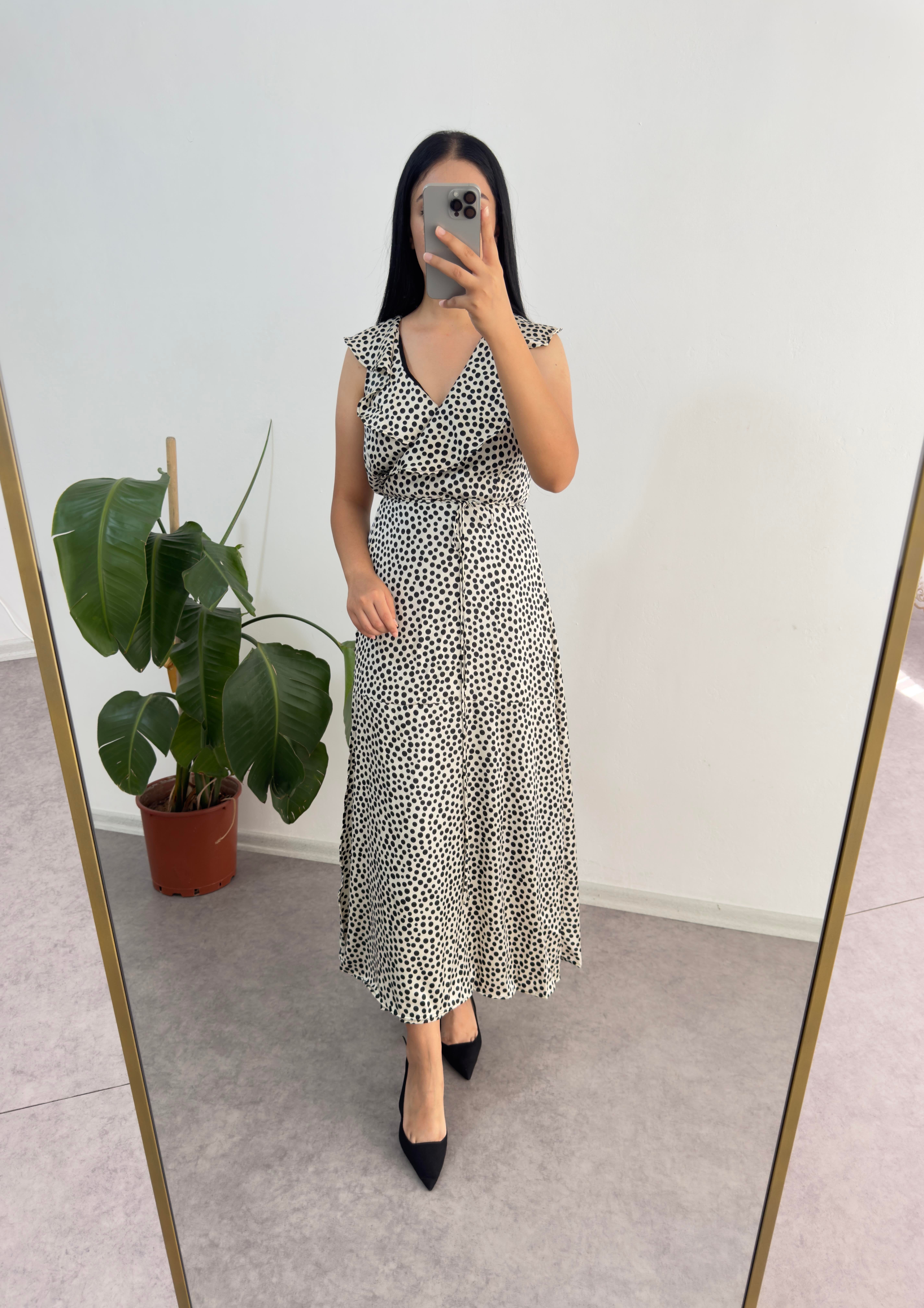 Mng Puantiyeli Elbise