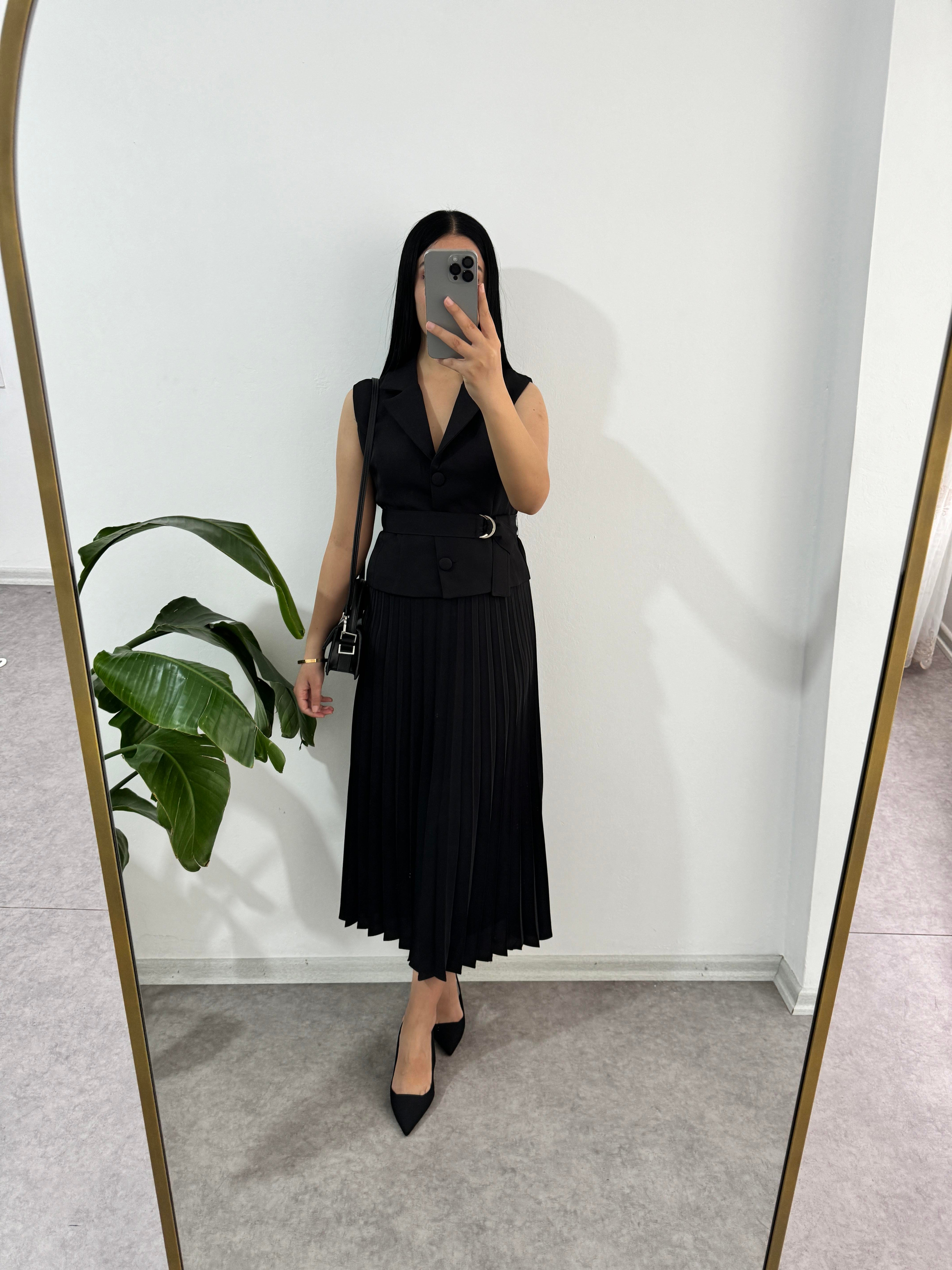 Piliseli Yelek Elbise