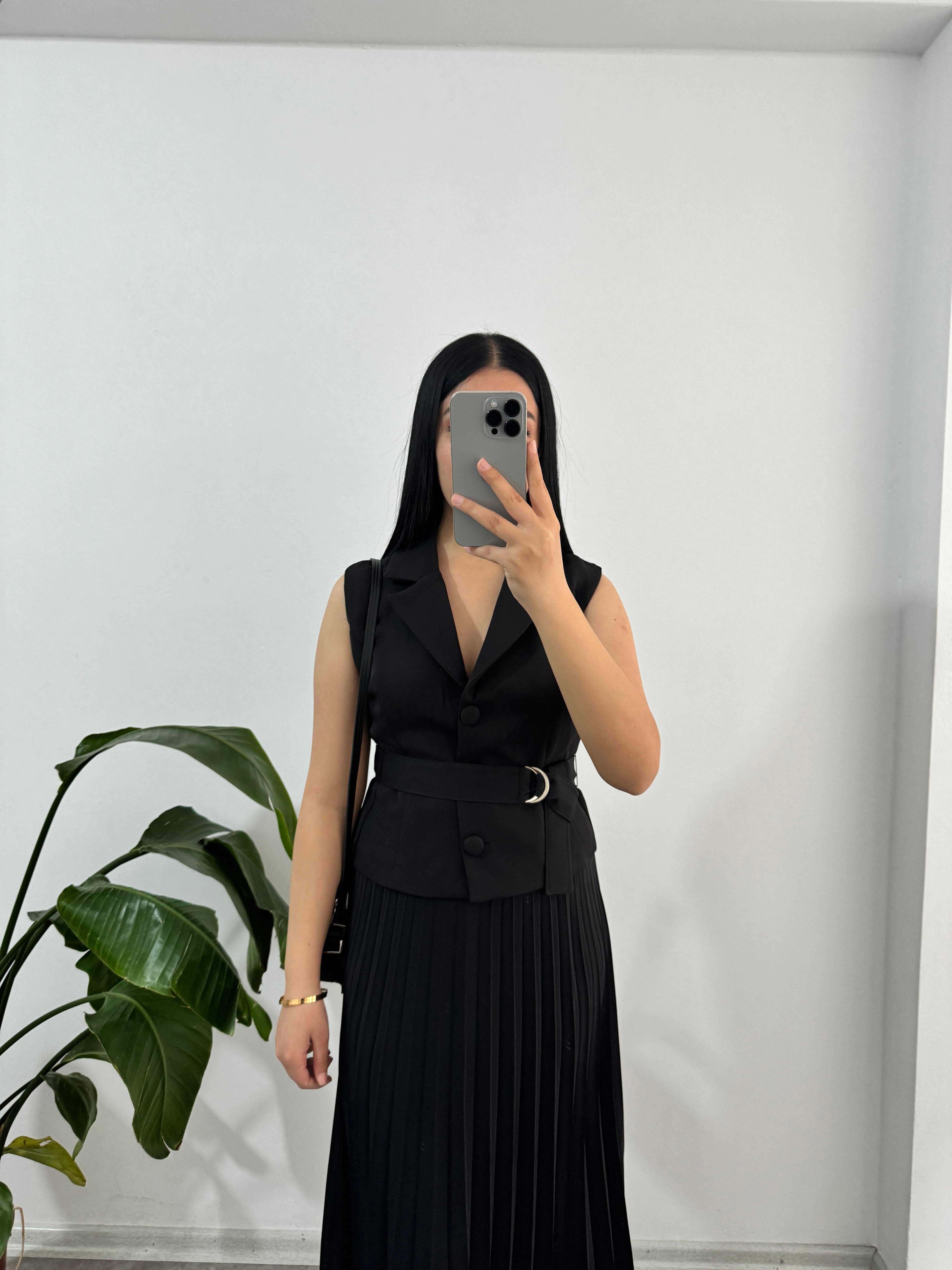 Piliseli Yelek Elbise