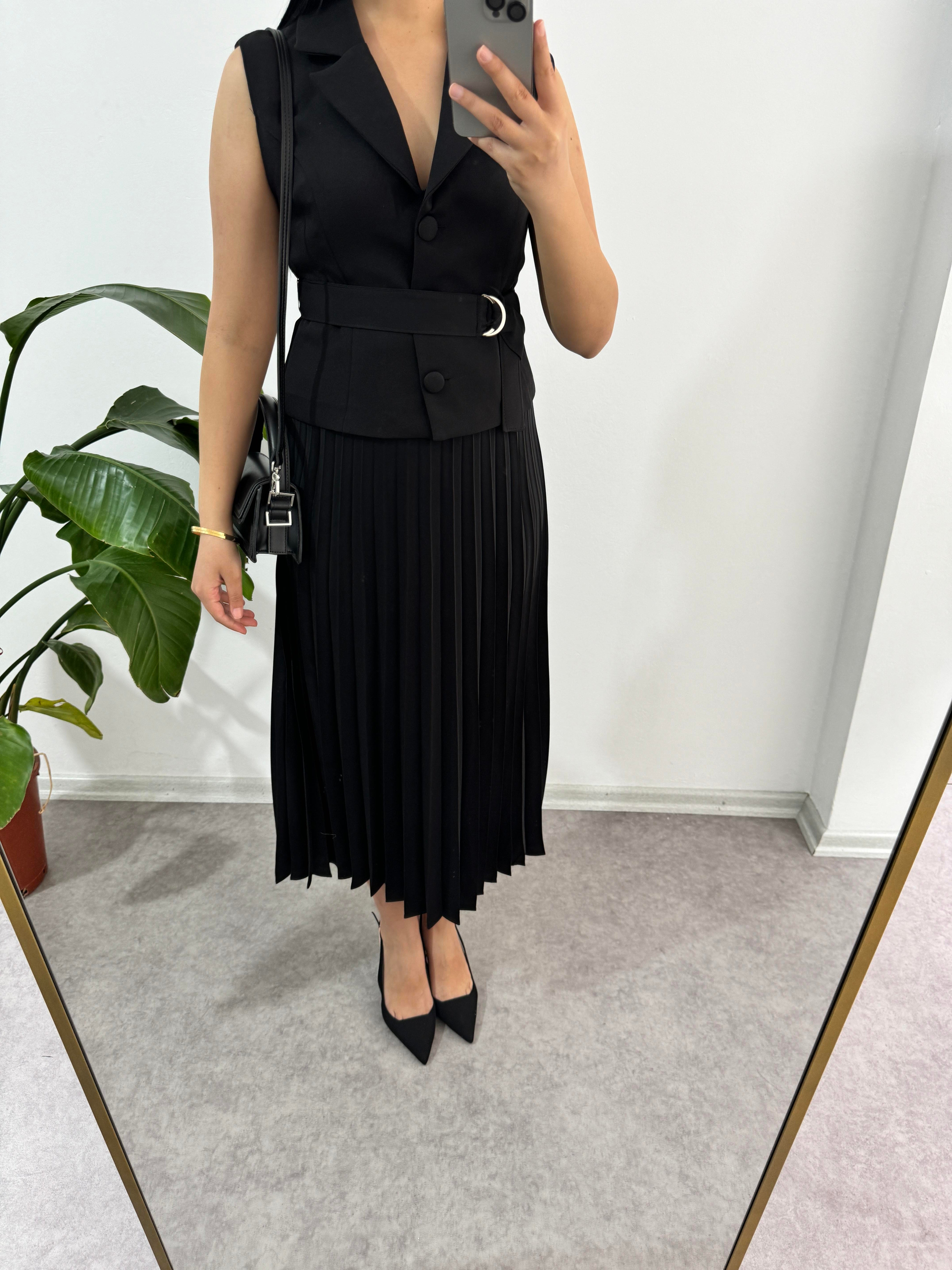 Piliseli Yelek Elbise