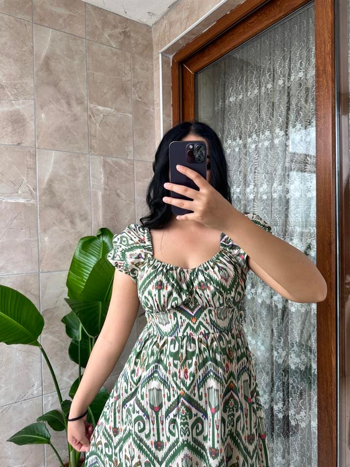 Poplin kumaş elbise