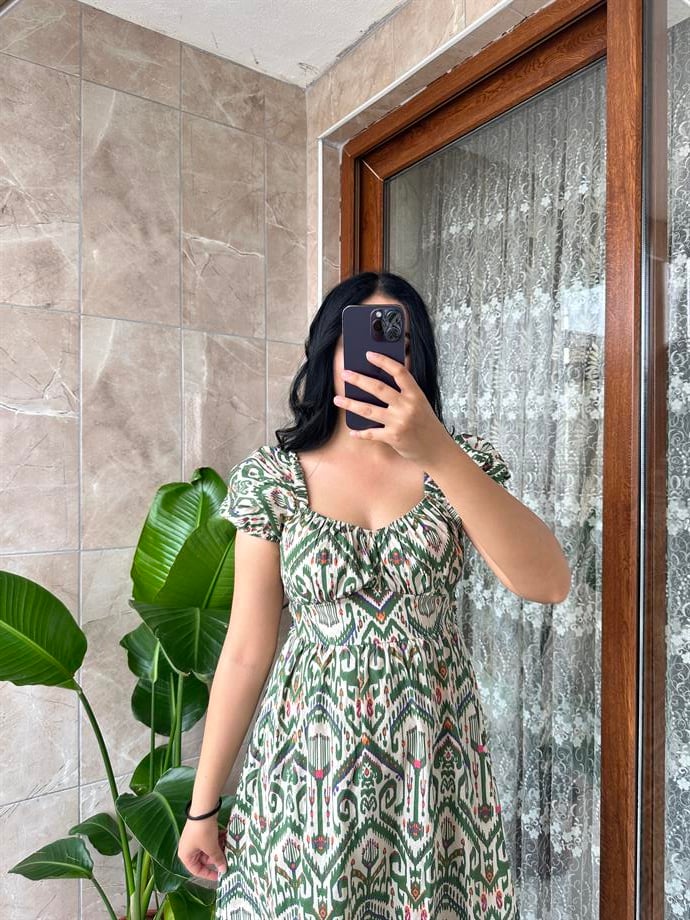 Poplin kumaş elbise