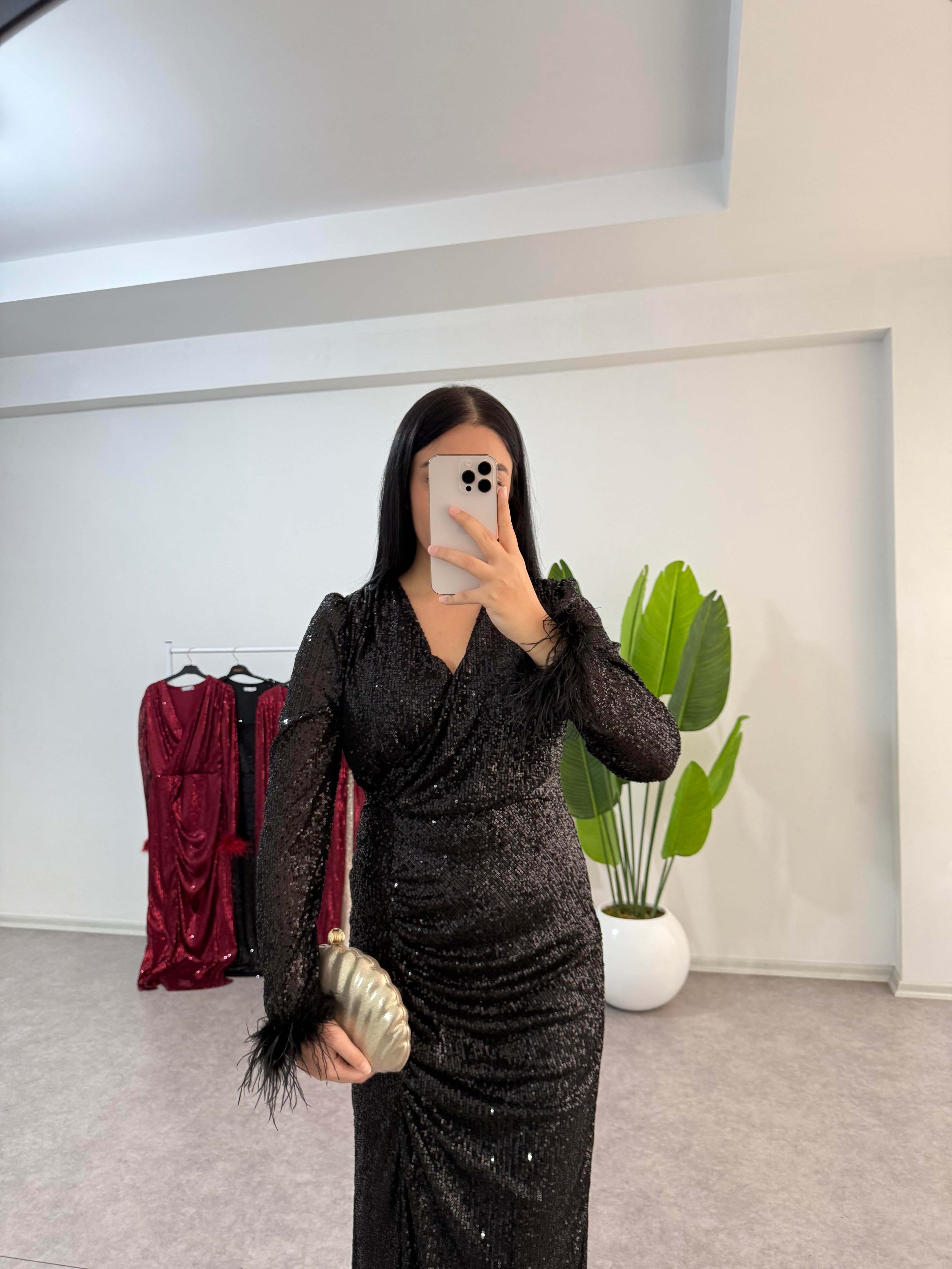 Pulpayet Siyah Elbise