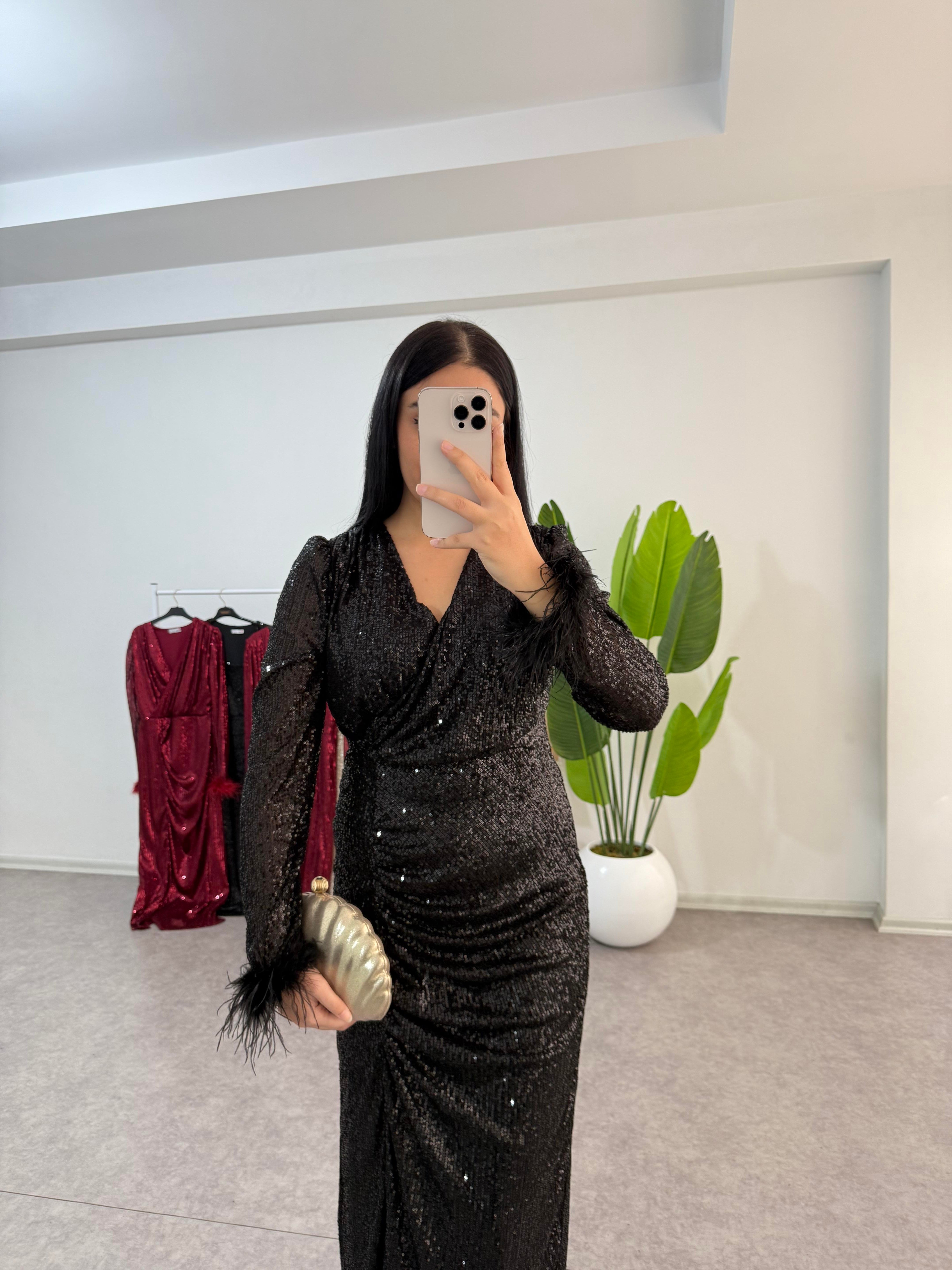 Pulpayet Siyah Elbise