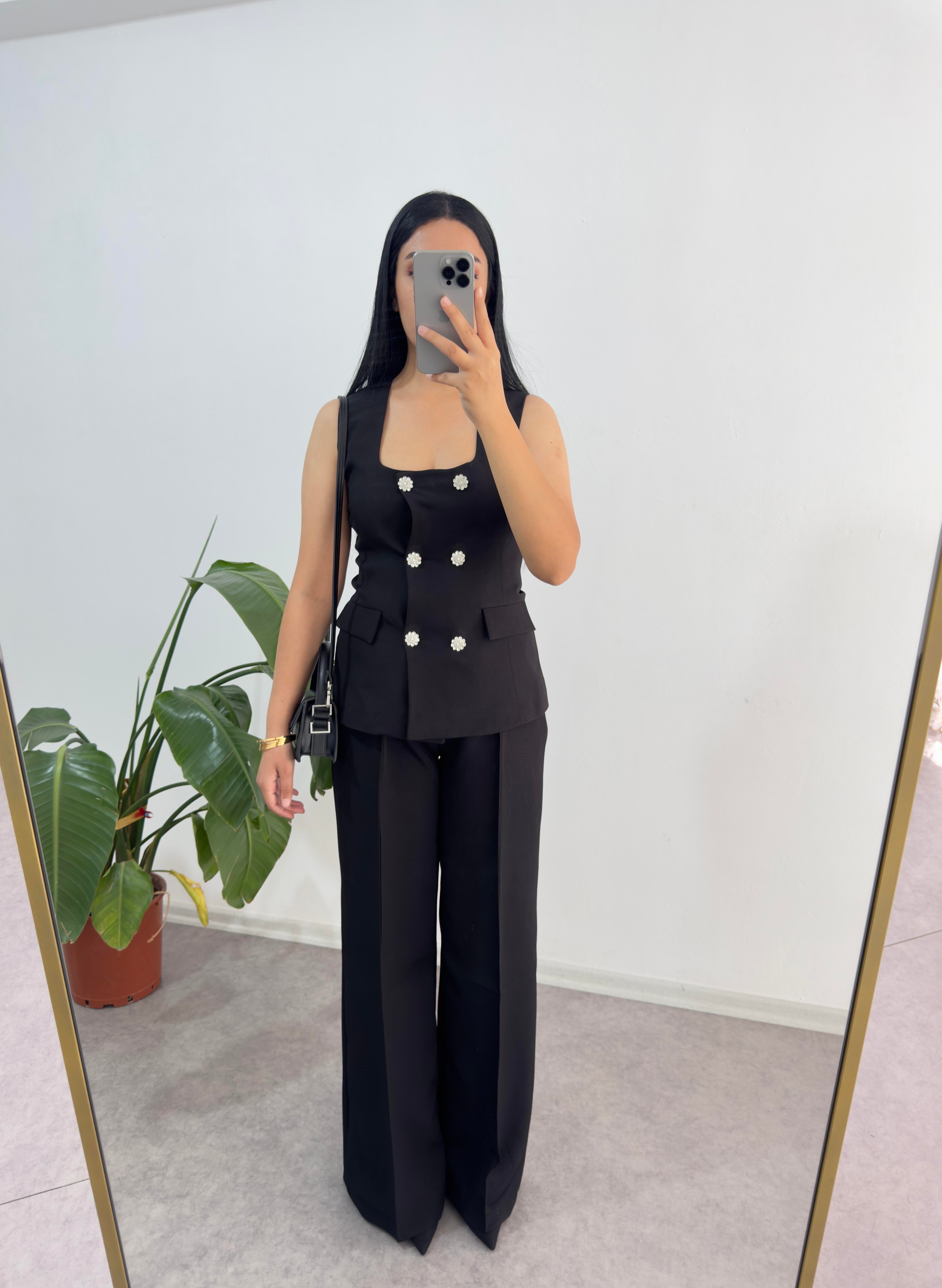 Siyah Taşlı Takım