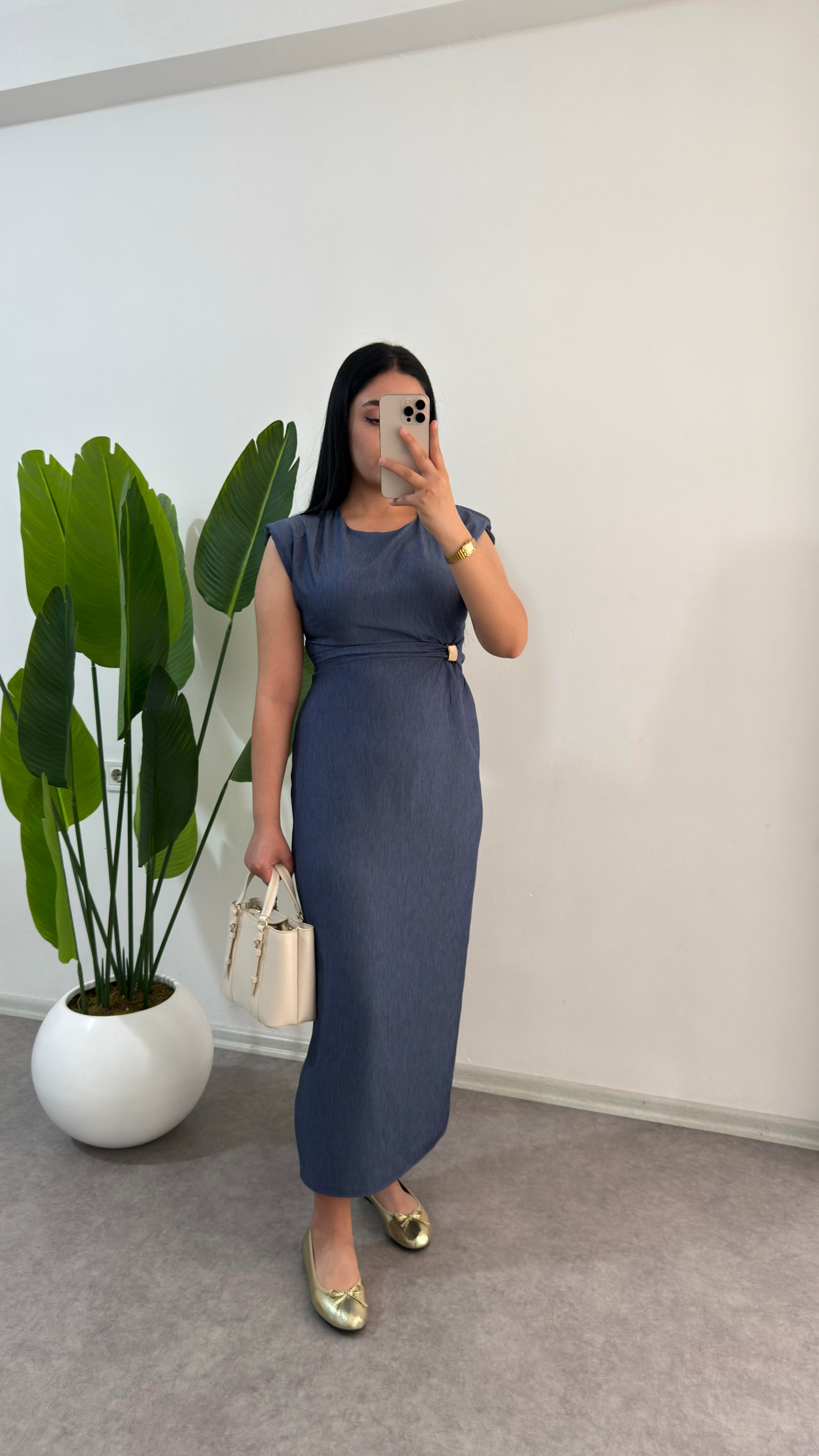 Viskon Kot Görünümlü Kumaş