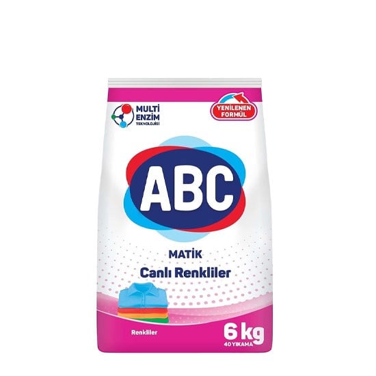 ABC MATİK 6kg CANLI RENKLER