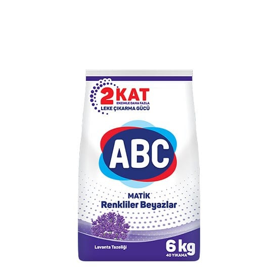 ABC MATİK 6kg LAVANTA RENKLİ ve BEYAZ