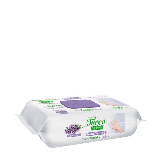 BABY TURCO YÜZEY TEMİZLİK HAVLUSU 100'LÜ LAVANTA *12