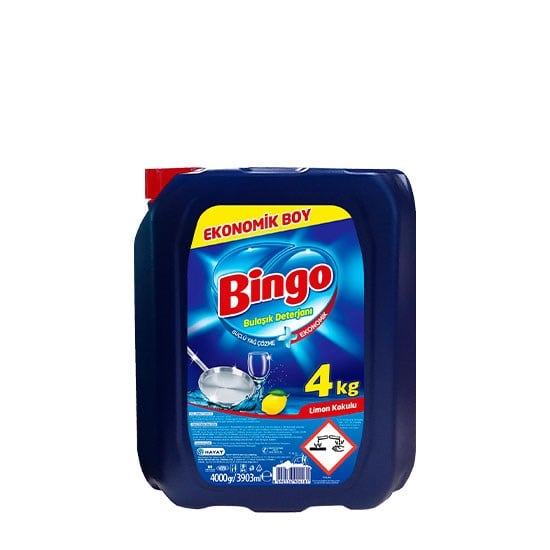 BİNGO BULAŞIK DETERJANI 4kg *4