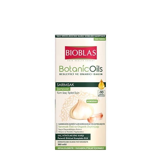 BİOBLAS ŞAMPUAN 360ml B-OİL SARIMSAK -TÜM SAÇ