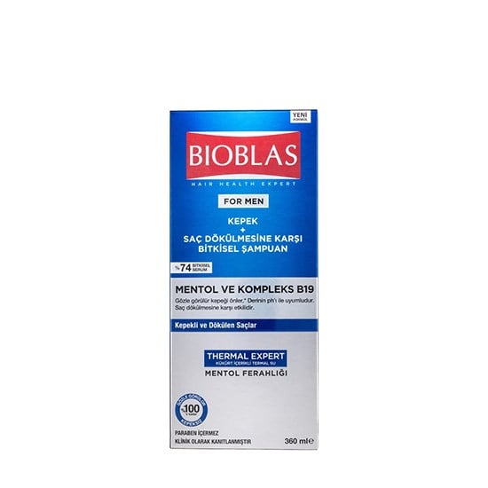 BİOBLAS ŞAMPUAN 360ml FORMEN KEPEK SAÇ DÖKÜLME KARŞI