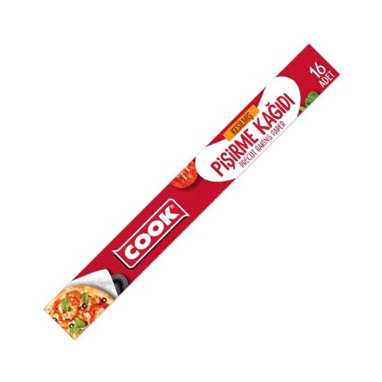 COOK PİŞİRME KAĞIDI 16'LI HAZIR KESİLMİŞ