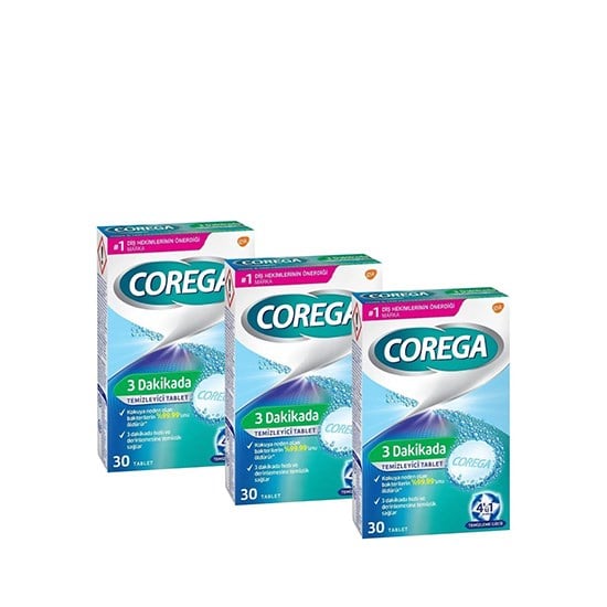 COREGA PROTEZ TEMİZLEYİCİ TABLET 30'LU *12