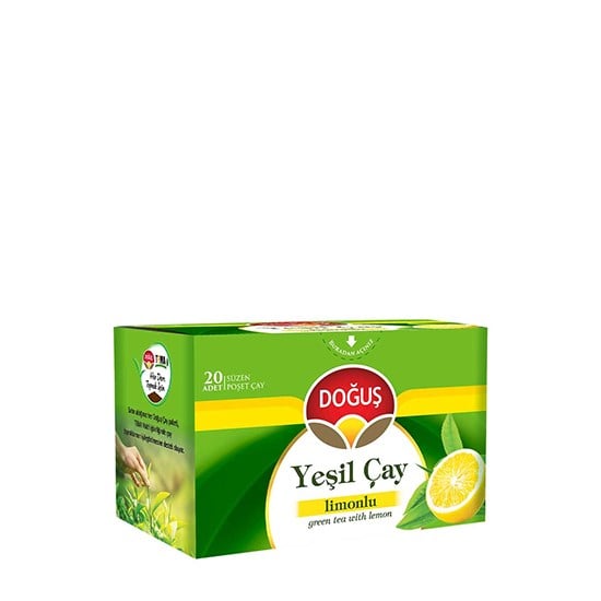 DOĞUŞ BARDAK YEŞİLÇAY LİMONLU 20'Lİ *12