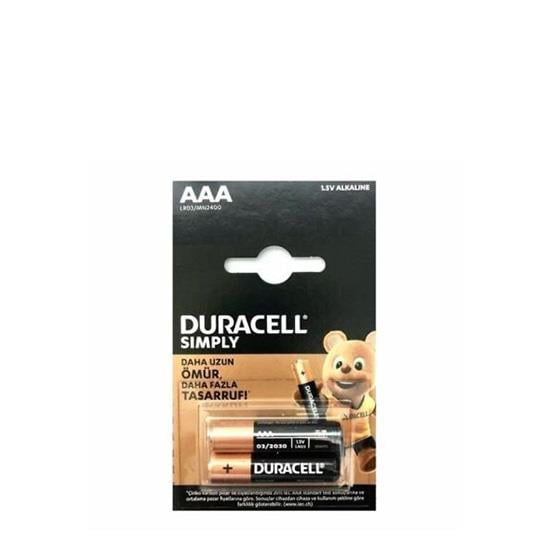 DURACELL 2'li İNCE PİL KARTELA AAA *10(120)
