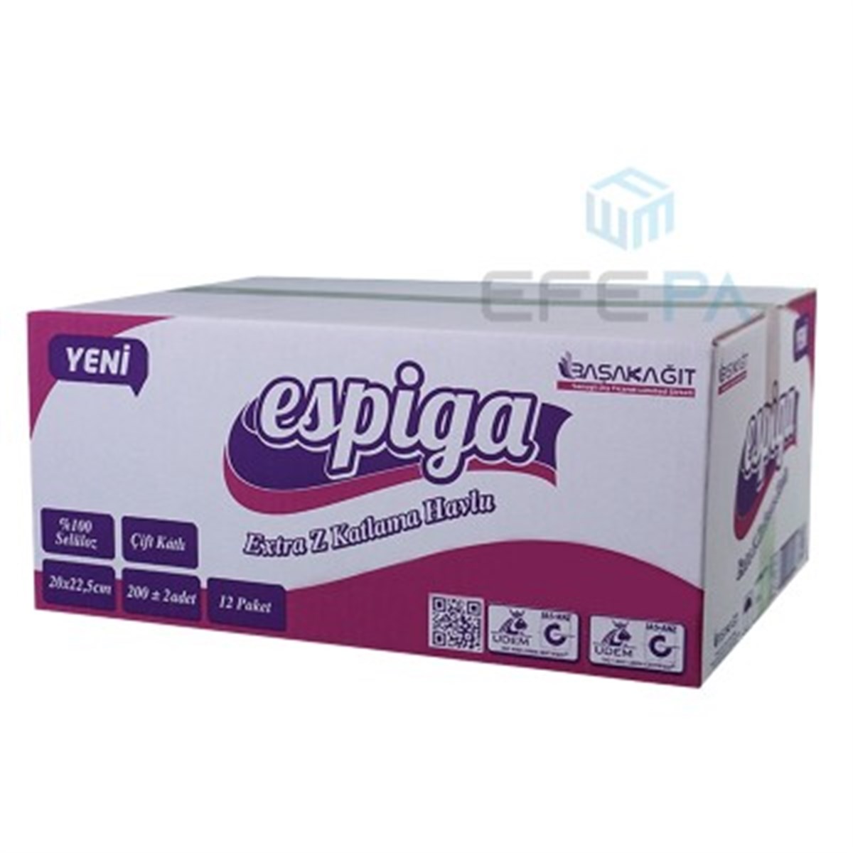 Espiga Disp Z Havlu 12x200'lü Ekstra 624