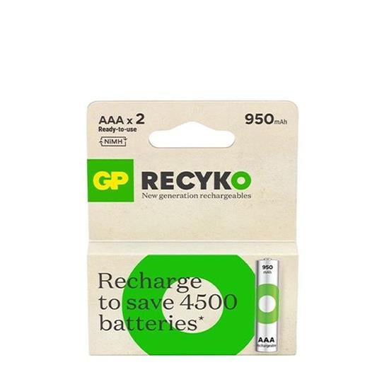 GP AAA 950 mAh ŞARJLI İNCE PİL 2'Lİ