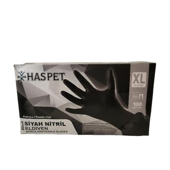 HASPET NİTRİL SİYAH (XL) 100'Lü PUDRASIZ *20