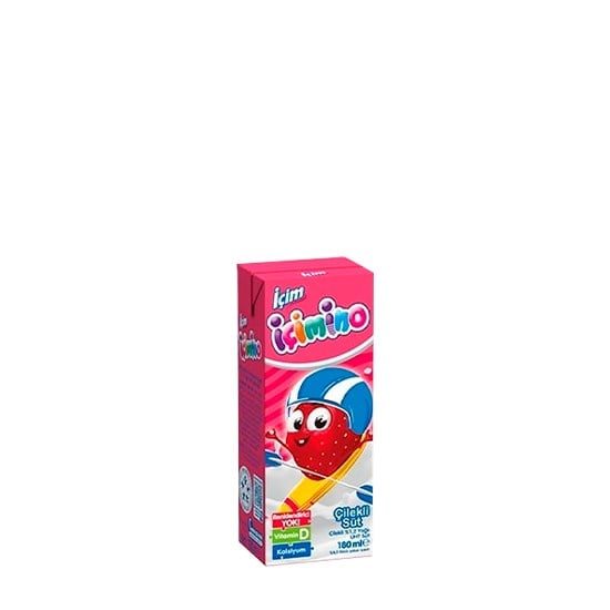 İÇİMİNO SÜT 180ml ÇİLEKLİ *27