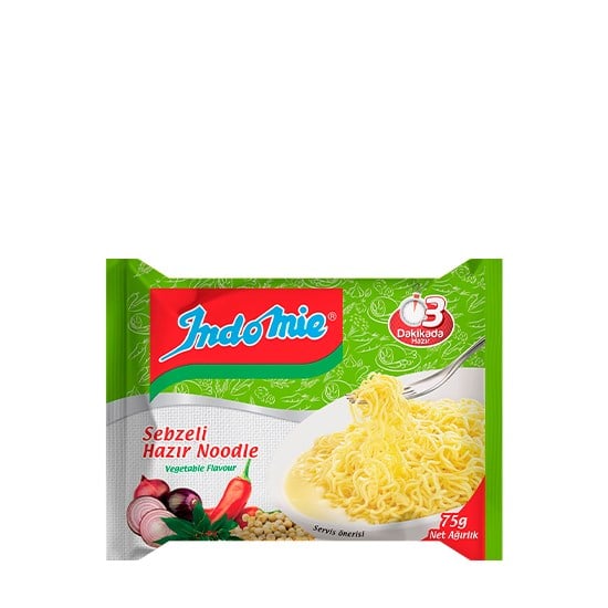 İNDOMİE NOODLE 75gr SEBZE ÇEŞNİ *40