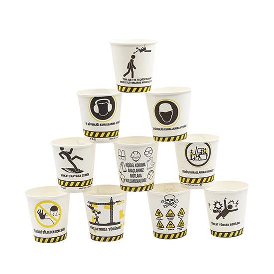 KARTON BARDAK 7oz İŞ GÜVENLİĞİ 50'Lİ PAKET