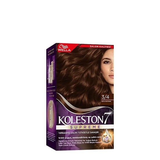 KOLESTON SET 3.4 KOYU KESTANE