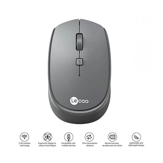 LENOVO LECOO WS202 WİRELESS MOUSE GRİ