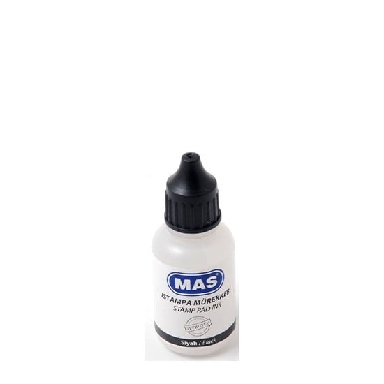 MAS 462 20ml SİYAH ISTAMPA MÜREKKEBİ