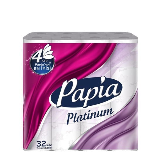 PAPİA TUVALET KAĞIDI 32'Lİ 4 KAT PLATİNUM *3