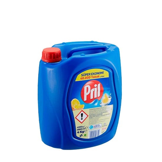 PRİL BULAŞIK DETERJANI 4kg LİMON *4
