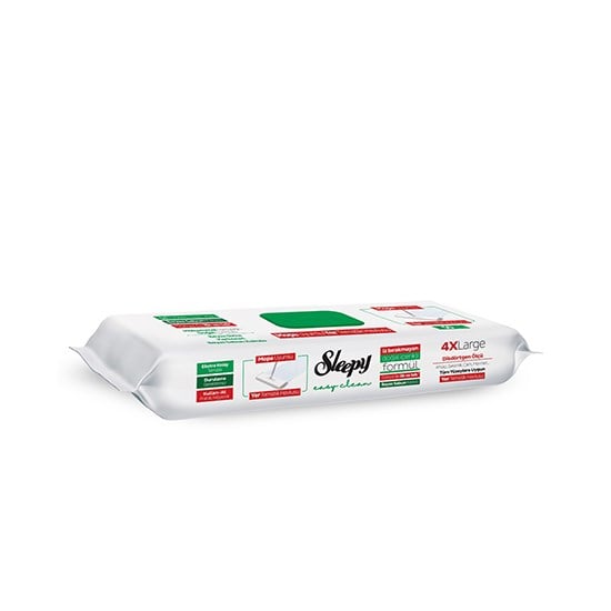 SLEEPY YER TEMİZLİK MOP HAVLUSU 50'Lİ BEYAZ SABUN *6