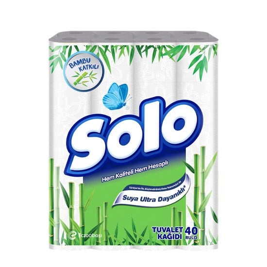 SOLO TUVALET KAĞIDI 40'LI BAMBU*3