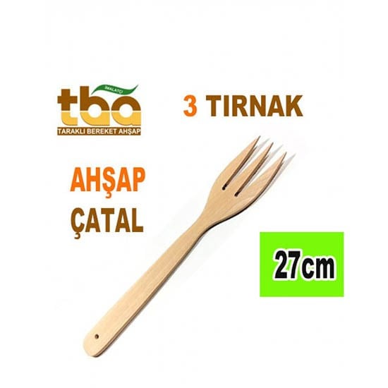 TARAKLI 067 AHŞAP ÇATAL 3-TIRNAK