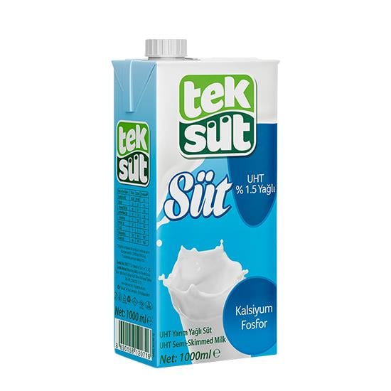 TEKSÜT YARIM YAĞLI 1lt *12
