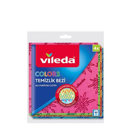 VİLEDA TEMİZLİK BEZİ 4'LÜ COLOR *20